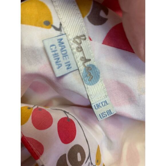 Boden Floral V Neck Cap Sleeves Dress Size 8L - Picture 8 of 10